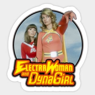 Dyna Girl & Electra Woman Sticker